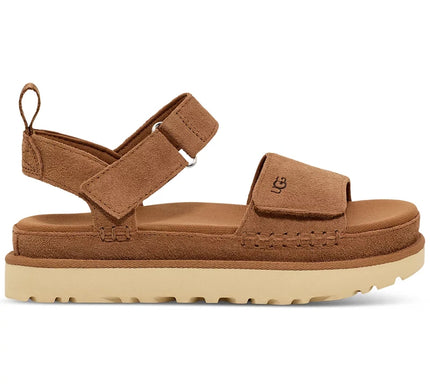 UGG Goldenstar Chestnut Suede Platform Sandal Women's US sizes 5-12-NEW
