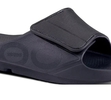 OOFOS OOahh Sport Flex Sandal Slide Black Mens and Womens Sizes M4/W6-M13/W15NEW