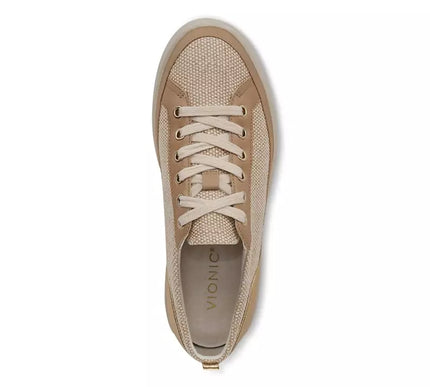 Vionic Winny Linen Canvas Natural Gold Sneaker Women's sizes 5-11/NEW!! MEDIUM