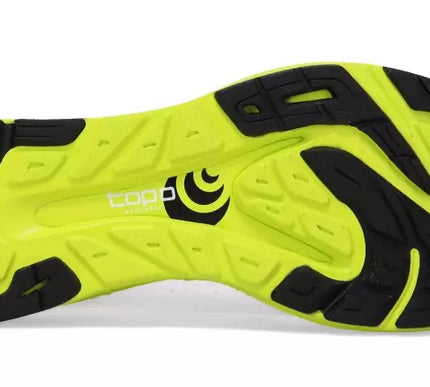 Topo Athletic Cyclone White/Lime Road Running Shoe Men's sizes 7-15 NIB