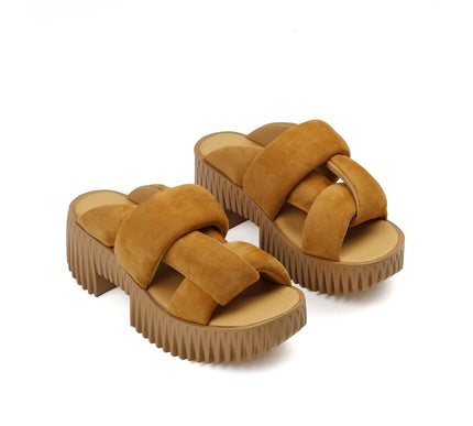 4CCCCEES Plia Semo Tan Sandal Women's Sizes 36-41-6-11 NEW