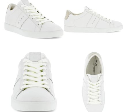 ECCO Street Lite Sneaker White Shadow White Women's EU sizes 35-42/US 4-11/NEW!!