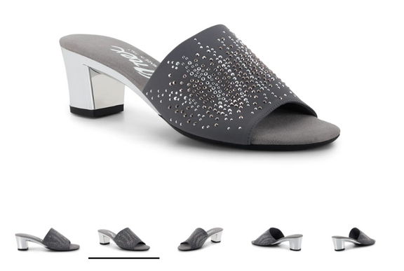 Onex Vegas Pewter  Elastic Slide Wedge Sandal Women's US sizes 5-11/NEW!!!