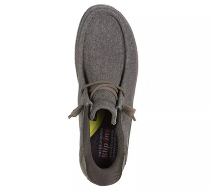 SKECHERS Melson-Coronado Khaki Slip-ins Sneaker Shoe Men's sizes 7-14/NEW!!
