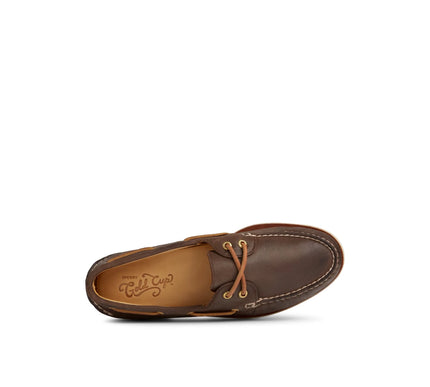 Sperry Gold Cup A/O 2-EYE Brown Boat Shoe Men's US sizes 7-15/NEW!! WIDE