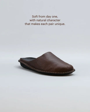 VIBAe Roma Cocoa Brown Slip On Loafer Mule EU Unisex sizes W6/36-M15/48