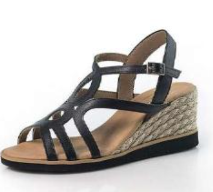 Pinaz Sandal 1503 Negro Softy Wedge Women's EU sizes 36-41/6-11 NEW!!!