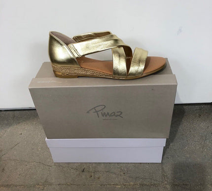Pinaz Irina Gold Leather Sandal 317 AO Women's EU sizes 36-41/6-11 NEW!!!
