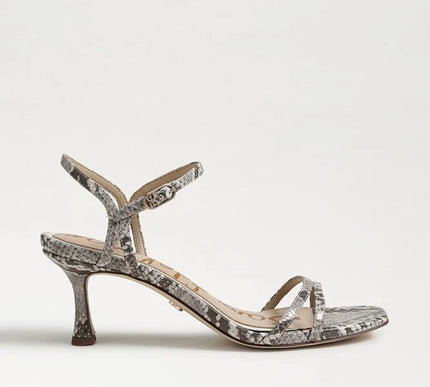 Sam Edelman Presley Python Strappy Kitten Heel Sandal Women's sizes 6-11/ NEW!!