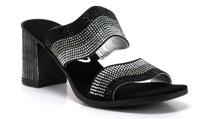 Onex Perla Black Studded Wedge Sandal Women's sizes 6-11/NEW!!!