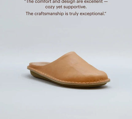 VIBAe Roma Fawn Tan Slip On Loafer Mule EU Unisex sizes W6/36-M15/48