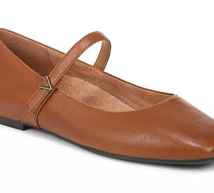 Vionic Alameda Tan Mary Jane Flat Slip-on Shoe Women's sizes 5-11/NEW!!! MEDIUM