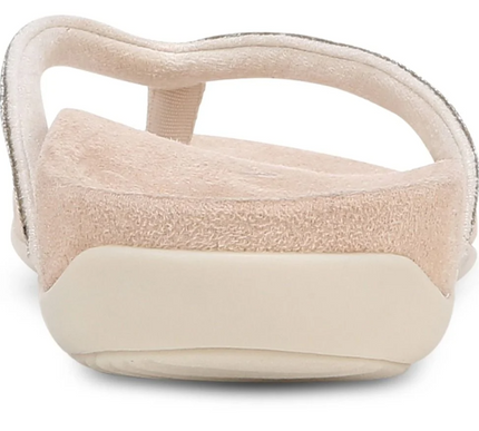 Vionic Dillon Shine Toe Post Rhinestone Cream Sandal Women's sizes 5-11/NEW!!!