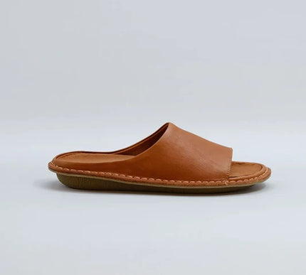 VIBAe SAINT TROPEZ Cognac Leather Sandal EU Unisex sizes W6/36-M15/48