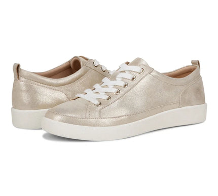 Vionic Winny Gold Metallic Leather Sneaker Women's sizes 5-12/NEW!!