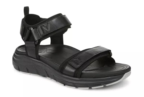 Vionic Walk Max Wanderer Black 3 Point Strap Sandal Men's US sizes 9-13 NEW!!!