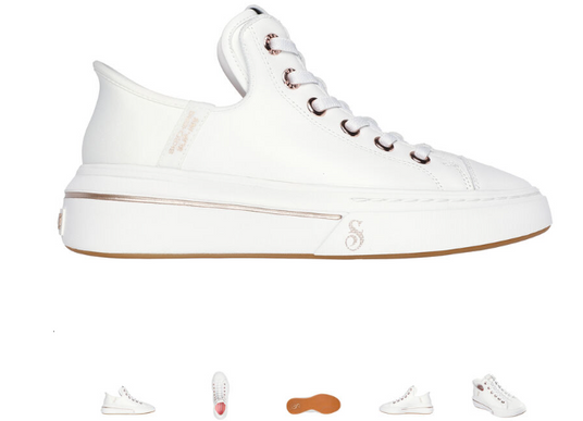 SKECHERS Snoop One - OG White Leather Slip-ins Sneaker Women's sizes 5-12/NEW!!!
