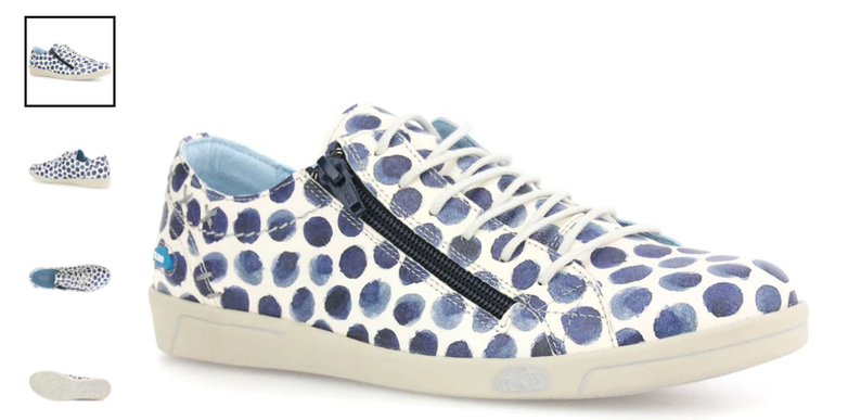 Cloud Aika "Leather" Tupai Blue Sneakers Women's sizes 36-42/6-11NEW!!!