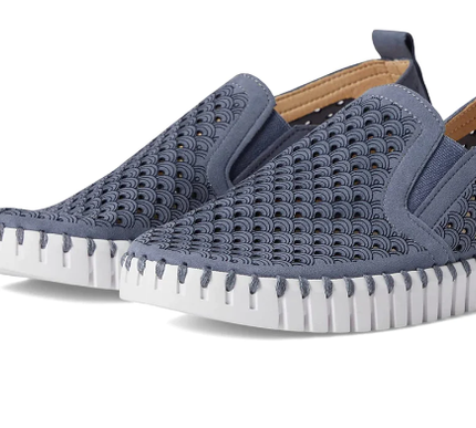 Ilse Jacobsen Tulip 140 Blue Grey w/ Goring Slip-on Women's EU sizes 36-41 NEW!!