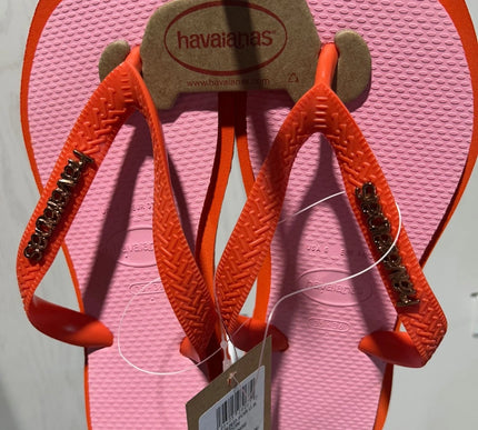 Havaianas Top Square Fusion Sunset Orange Sandal Women sizes 35/36-41/42