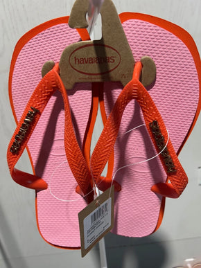 Havaianas Top Square Fusion Sunset Orange Sandal Women sizes 35/36-41/42