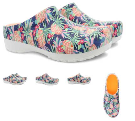 Dansko Kane Pineapples Molded Clog Slip-On Women's EU sizes 35-43/NEW!!