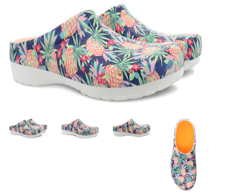 Dansko Kane Pineapples Molded Clog Slip-On Women's EU sizes 35-43/NEW!!
