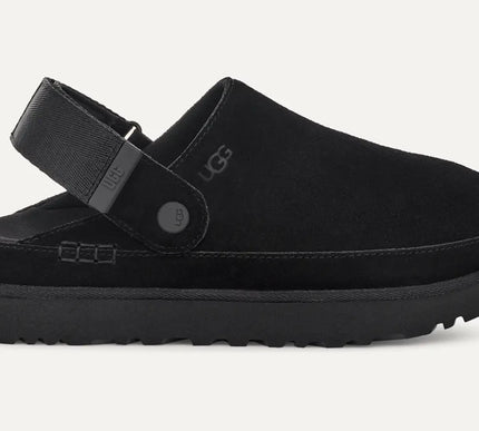 UGG Goldenstar Clog Black Suede Platform Womens US sizes 5-12-NEW