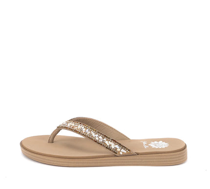 Yellow Box Diyah Natural Toe Post Flip Flop Sandal Women's sizes 6-10/NEW!!!