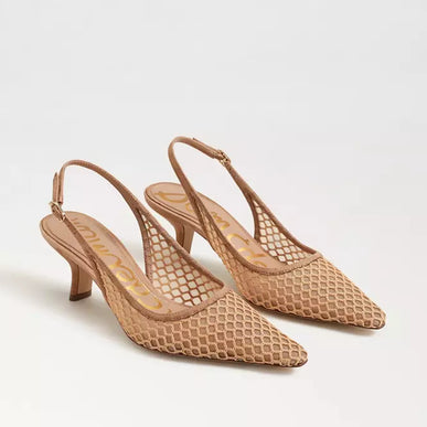 Sam Edelman Bianka Slingback Tan Mesh Pump Women's sizes 6-11/ NEW!!