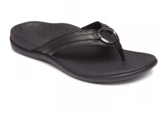 Vionic Tide Aloe Black Toe-Post Sandal Flip Flop Women's US sizes 5-12 NEW!!