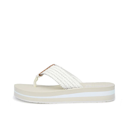 Yellow Box Misha Off White Flatform Toe Post Sandal Women's sizes 6-10/NEW!