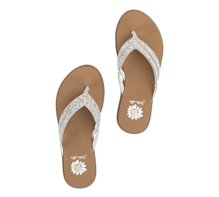 Yellow Box Dalia White Toe Post Flip Flop Sandal Women's sizes 6-10/NEW!!!
