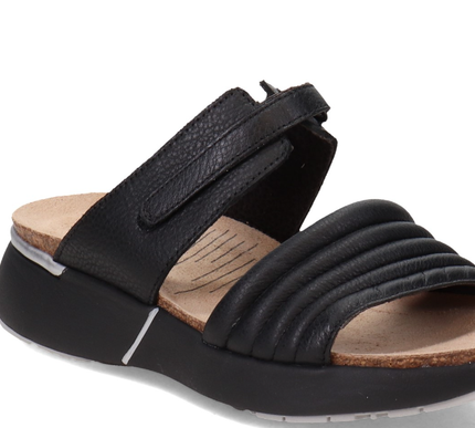 Naot Vesta Black 2 Strap Adjustable Slide Sandal Women's sizes 36-42/NEW!!!