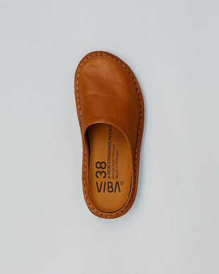 VIBAe Roma Cognac Slip On Loafer Mule EU Unisex sizes W6/36-M15/48
