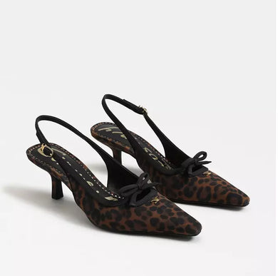 Circus by Sam Edelman Cassidy Black Leopard Slingback Women's sizes 6-11/ NEW!!