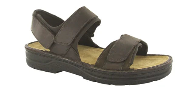 Naot Arthur Crazy Horse Brown Sandal Strappy Men's Sizes EU 40-46/NEW!!