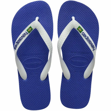 Havaianas Brazil Logo Marine Blue Flip Flop Sandal Women sizes 35-36-41-42