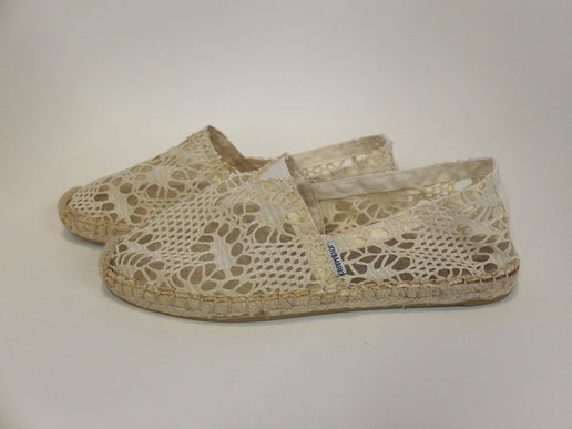 Joy and Mario Beige Espadrille Slip On Flat Women's US sizes 6-11 NEW!!!