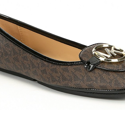 Michael Kors Lillie Moc Brown Logo w/ Gold Hardware Women's sizes 5-11/NEW!!