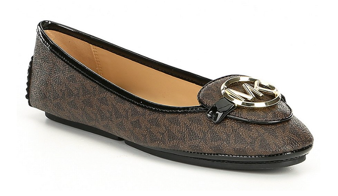 Michael Kors Lillie Moc Brown Logo w/ Gold Hardware Women's sizes 5-11/NEW!!