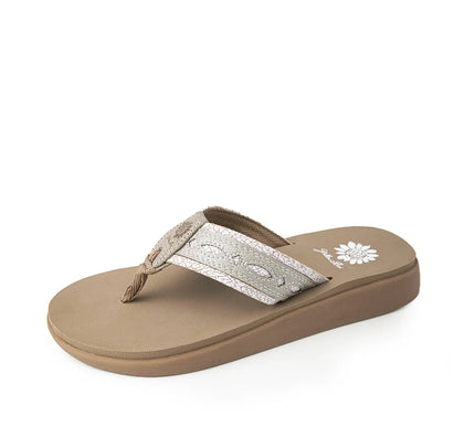 Yellow Box Galya Sand Flatform Toe Post Sandal Women's sizes 6-10/NEW!