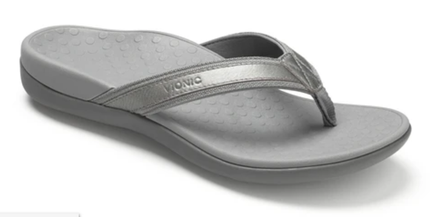 Vionic Tide II Pewter Toe Post Sandal Flip Flop Women's US sizes 5-12 NEW!!!