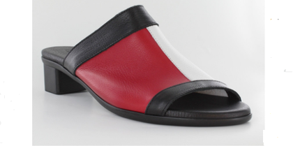 Arche Obiska Noir/Feu/Blanc Comfort Slide Sandal Women's sizes 36-41/5-10 NEW!!!