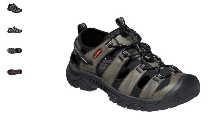 Keen Targhee III Sandal Grey/Black Close Toed Sandal Men's US sizes 7-15/NEW!!!