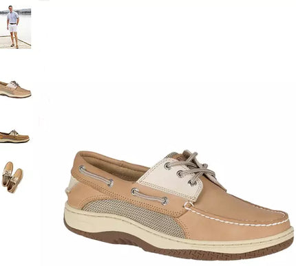 Sperry Top-Sider Billfish 3-Eye Tan/Beige Boat Shoe Men's sizes 7-16 Medium/NEW!