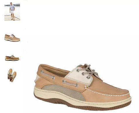 Sperry Top-Sider Billfish 3-Eye Tan/Beige Boat Shoe Men's sizes 7-16 Medium/NEW!