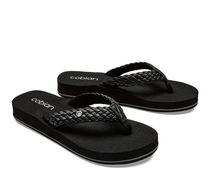 Cobian Braided Bounce Black Comfort Sandal Women's US Sizes 5-11 NIB!!