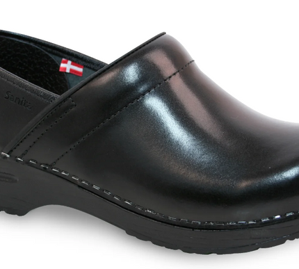 Sanita Pro Cabrio Black Leather Professional Clog Women's EU sizes 35-42/NEW!!