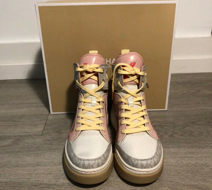 Michael Kors Matson High Top Multi Tech Canvas Sneakers Women's sizes 5-10/NEW!!